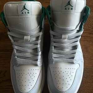 White and Green Jordan 1, Mid